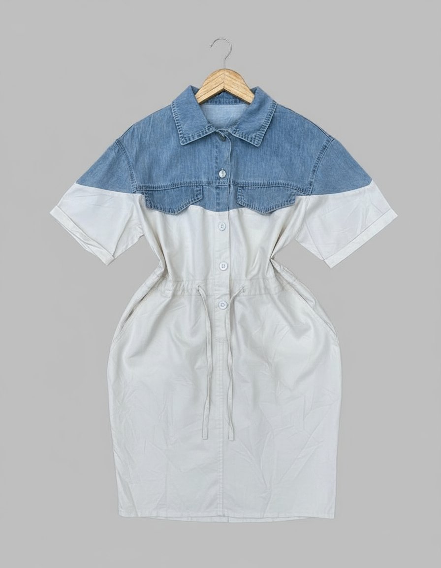 Uk (55kg) Jean Gown - Bale Sharing. - Thrifted by Slimmiedija