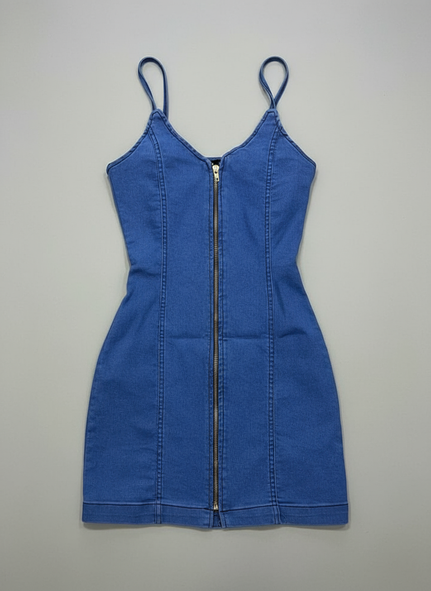 Uk (55kg) Jean Gown - Bale Sharing. - Thrifted by Slimmiedija